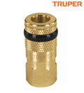 COPLE DE LATON, CUERDA 1/4 NPT, HEMRBA, TRUPER 19084 *