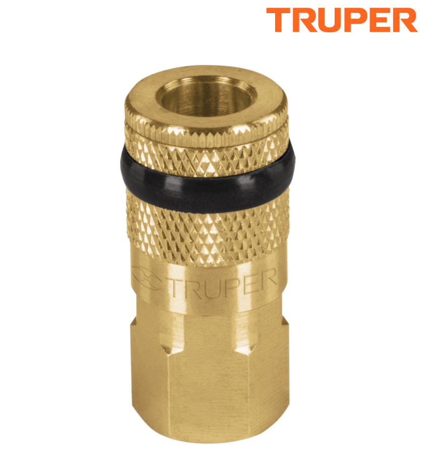 COPLE DE LATON, CUERDA 1/4 NPT, HEMRBA, TRUPER 19084 *