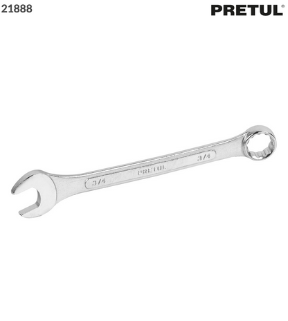 LLAVE COMBINADA 3/4" X 230 MM DE LARGO, PRETUL  21888 *