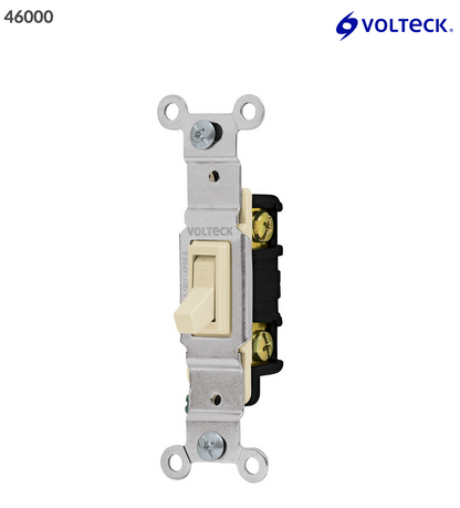 INTERRUPTOR VERTICAL DE PALANCA, STANDAR, BLANCO, VOLTECK 46000 N