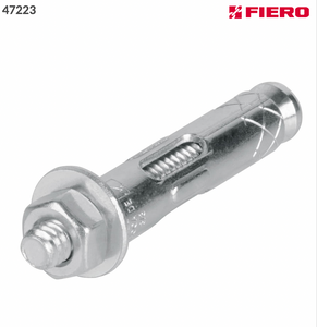 CAJA CON 100 TAQUETES EXPANSIVOS DE 1/4'' CON TORNILLO, FIERO 47223 N