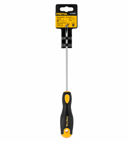 DESARMADOR CABINET 3/16 X 4" MANGO COMFORT GRIP, PRETUL 21490 P