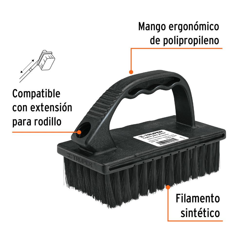 CEPILLO PARA PINTOR, MULTIUSOS CON CERDAS SINTÉTICAS, TRUPER 14496 *
