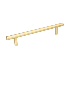 JALADERA DE ACERO 160 MM, ESTILO "CILINDRO", LATÓN BRILLANTE 43872 N