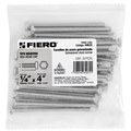 BOLSA CON 30 TORNILLOS 1/4" X 4" TIPO MÁQUINA, FIERO 44633 N