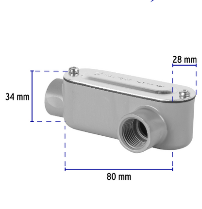 CONDULET 1/2" CONEXIÓN TIPO LL, VOLTECK 46976 *