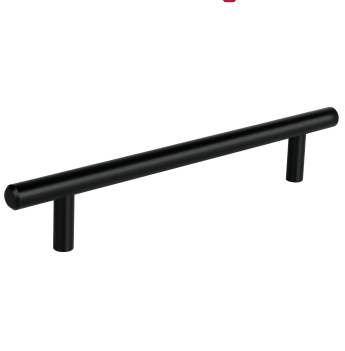 JALADERA DE ACERO 160MM, ESTILO ''CILINDRO'' NEGRO HERMEX 49733 N
