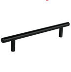 JALADERA DE ACERO 96 MM, ESTILO ''CILINDRO'', NEGRO HERMEX 49731 N