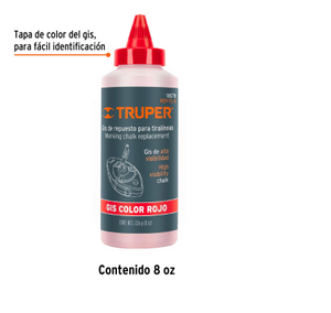 GIS ROJO PARA TIRALINEAS, ALTA VISIBILIDAD, TRUPER 18578 N