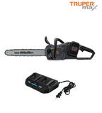MOTOSIERRA INALAMBRICA 16'', 40V, SIN CARBONES, TRUPER MAX 102491 N