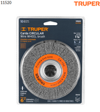 CARDA ALAMBRE ONDULADO 6'' X 3/4 PARA ESMERIL, TRUPER 11520 *