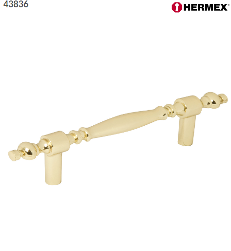 JALADERA METALICA DE 75MM ESTILO ''COLONIAL'', LATÒN 43836 N