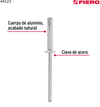 BOLSA CON 50 REMACHES 1/8'' X 1/2'' DE ALUMINIO, ALA 1/4 44523 *