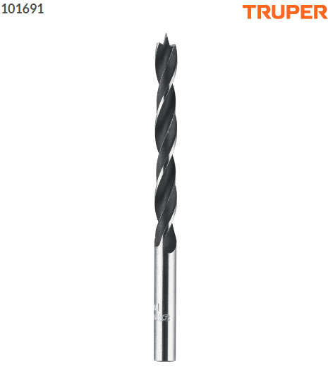 BROCA CON PUNTA CENTRADORA PARA MADERA 1/4'', TRUPER 101691 *