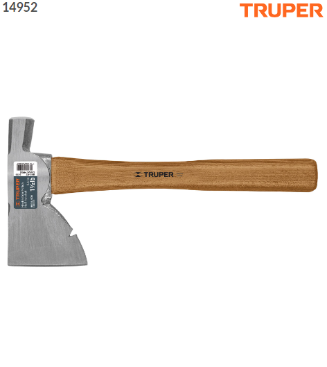 HACHA DOMÈSTICA 1-1/2 LB, MANGO HICKORY 14', TRUPER 14952 *