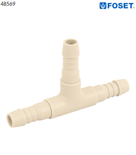 TEE INSERCIÓN 1/2'' DE POLIPROPILENO, FOSET 48569 N