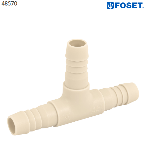 TEE INSERCIÓN 3/4'' DE POLIPROPILENO, FOSET 48570 N