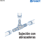 TEE INSERCIÓN 3/4'' DE POLIPROPILENO, FOSET 48570 N