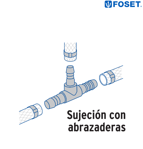 TEE REDUCIDA INSERCIÓN CENTRAL 3/4'' X 1/2'' DE POLIPROPILENO 48572 *