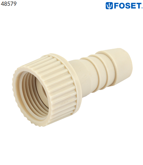 ADAPTADOR HEMBRA MOVIBLE DE POLIPROPILENO 3/4'' X 3/4'' FOSET 48579 *