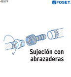 ADAPTADOR HEMBRA MOVIBLE DE POLIPROPILENO 3/4'' X 3/4'' FOSET 48579 *
