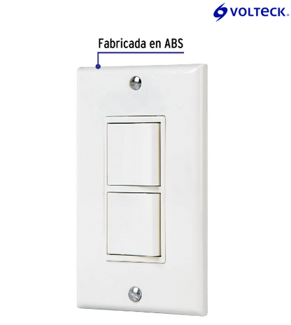 PLACA ARMADA INTERRUPTOR SENCILLO Y DE 3 VÍAS CLASSIC 40019 N