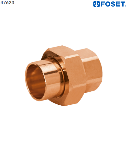 TUERCA UNIÓN DED COBRE DE 3/4, FOSET 47623 N