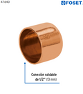 TAPÓN CAPA DE COBRE DE 1/2'', FOSET 47640 P