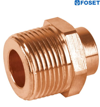 CONECTOR REDUCIDO MACHO 1/2'' X 3/4'', FOSET  48878 N