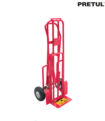 DIABLO DE CARGA CONVERTIBLE 3 EN 1, 270KG, PRETUL 26079 *