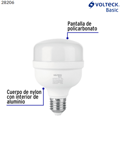 LÀMPARA LED ALA POTENCIA 20W (EQUIV. 170W) LUZ DE DÌA BASIC 28206 *