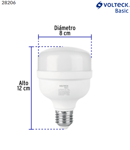 LÀMPARA LED ALA POTENCIA 20W (EQUIV. 170W) LUZ DE DÌA BASIC 28206 *
