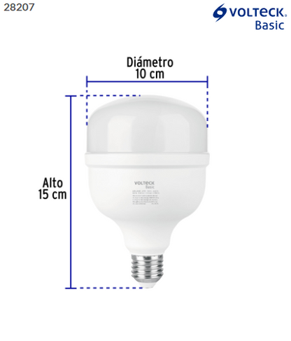 LÀMPARA LED ALTA POTENCIA 25W (EQUIV, 250W) LUZ DE DÌA, BASIC 28207 *