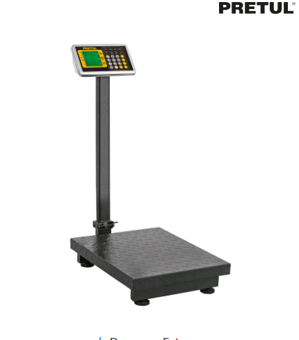 BÀSCULA ELETRONICA DE PLATAFORMA, PLEGABLE, 200KG. PRETUL 28462 *