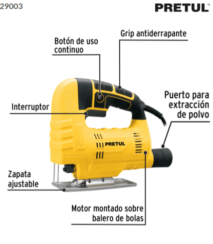 SIERRA CALADORA 400W, PRETUL 29003 *