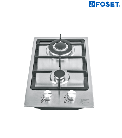 PARRILLA GAS EMPOTRABLE 30CM. 2 QUEM, ACERO INOX, RIVIERA 48320 P