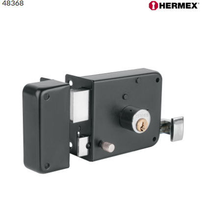 CERRADURA SOBREPONER IZQ INSTALA-FACÍL, TRADICIONAL, NEGRO 48368 *