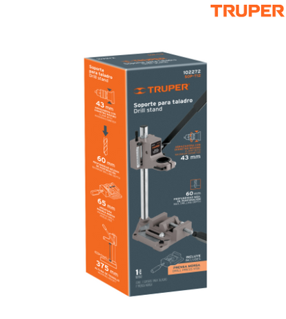 SOPORTE VERTICAL PARA TALADRO 3/8'' - 1/2'', TRUPER 102272 *