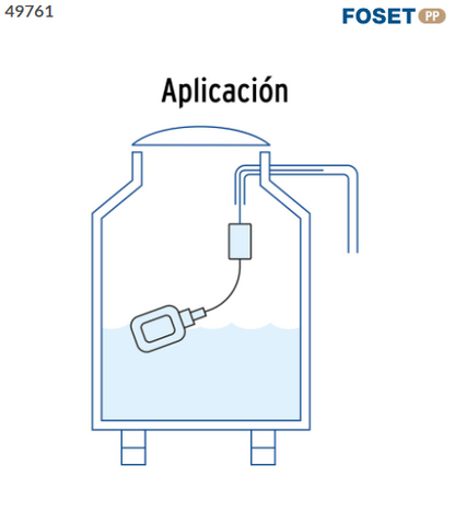 FLOTADOR ELÈCTRICO CON CABLE DE 10M, FOSET 49761 *