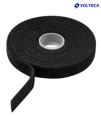 ROLLO DE 10M DE CINTA REUSABLE DE CONTACTO DOBLE, VOLTECK