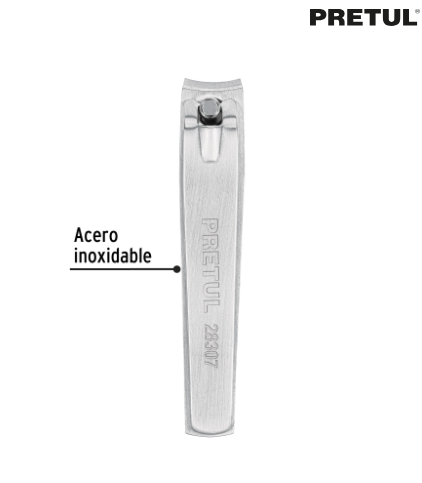 CORTA UÑAS 3" ACERO INOXIDABLE, PRETUL 28307 *