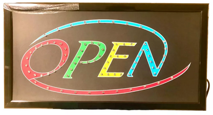 LETRERO LUMINOSO OPEN SERIGRAFIA 246-450 P