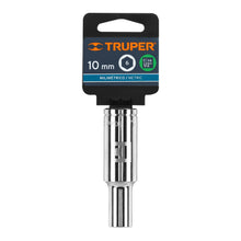 Cargar imagen en el visor de la galería, DADO LARGO DE 10 MM, 6 PUNTAS, CUADRO 1/2&#39;, TRUPER 13350 N
