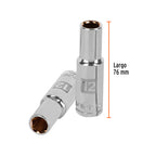 DADO LARGO DE 12 MM, 6 PUNTAS, CUADRO 1/2", TRUPER 13352 *