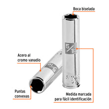 Cargar imagen en el visor de la galería, DADO LARGO DE 5/16&#39;&#39;, 6 PUNTAS, CUADRO 1/4&#39;&#39;, TRUPER 13184 P
