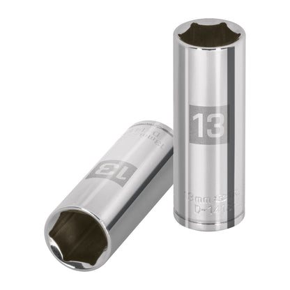 DADO LARGO DE 13 MM, 6 PUNTAS, CUADRO 1/4'', TRUPER 13207 P
