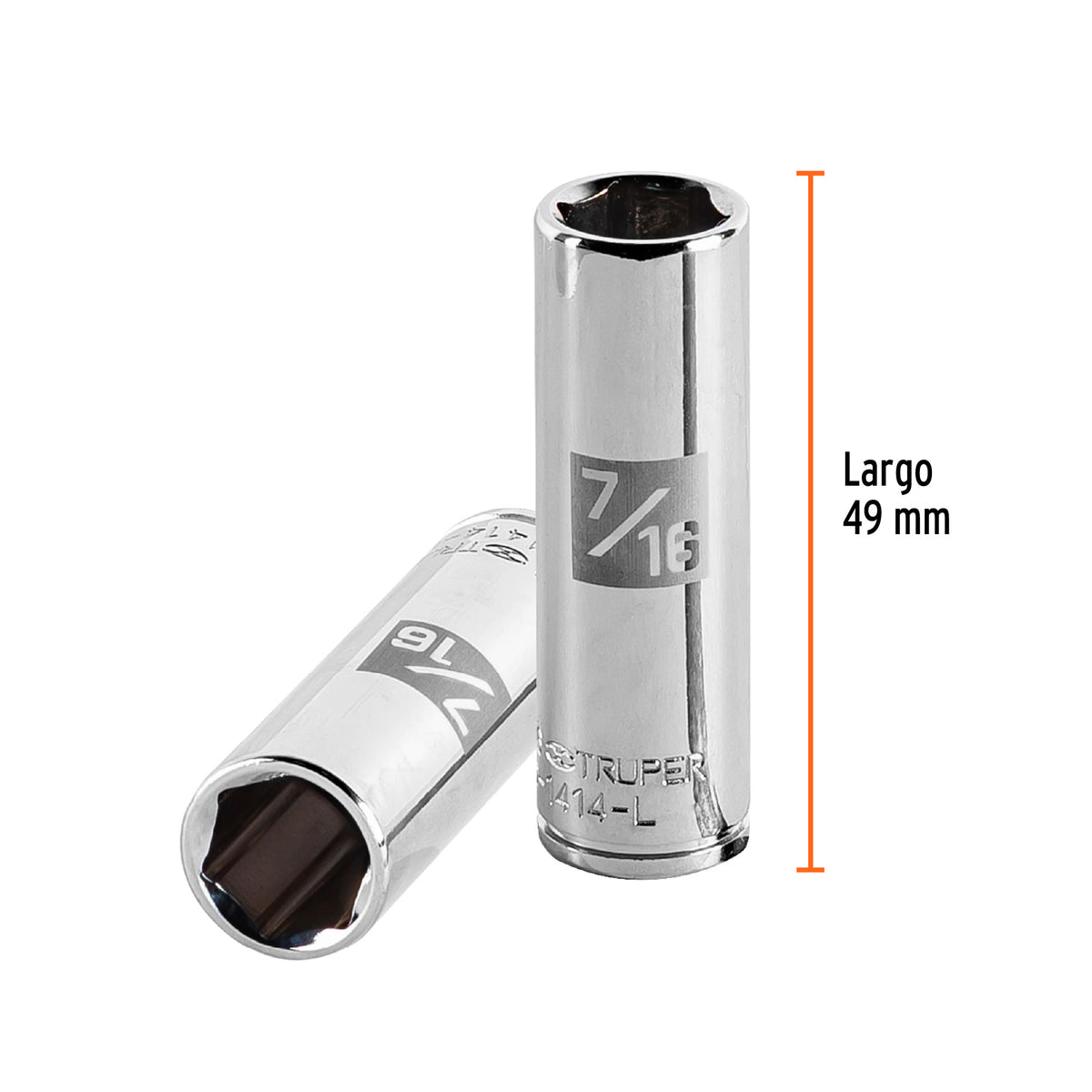 DADO LARGO DE 71/6'', PUNTAS CUADRO 1/4'' TRUPER 13187 P