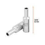 DADO LARGO DE 1/4'', 6 PUNTAS, CUADRO 3/8'', TRUPER 100919 P