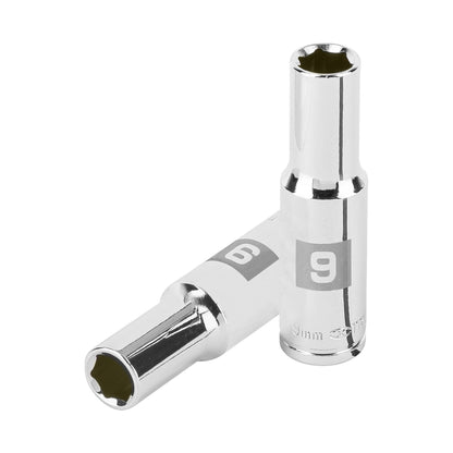 DADO LARGO DE 9MM, 6 PUNTAS, CUADRO 3/8'', TRUPER 100994 P