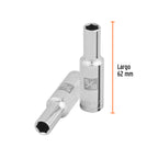 DADO LARGO 5/16'',6 PUNTAS, CUADRO 3/8'', TRUPER 100990 P